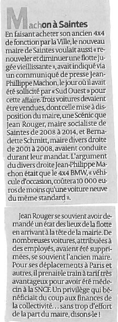 Jean-Philippe Machon maire Saintes Charente-Maritime Sud-Ouest