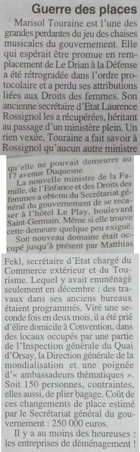 Remaniement